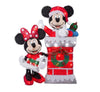 Gemmy Mickey and Minnie 3.87FT Lighted Tinsel Yard Sculpture with 90 LED Lights