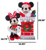 Gemmy Mickey and Minnie 3.87FT Lighted Tinsel Yard Sculpture with 90 LED Lights