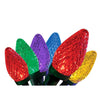 GE Energy Smart 100 LED C-9 Diamond Cut Lights Multicolor with Green Wire 66-FT