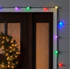 GE Energy Smart 100 LED C-9 Diamond Cut Lights Multicolor Green Wire 66-FT