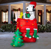 Gemmy Peanuts 8.5-ft Lighted Snoopy on a Doghouse Christmas Inflatable