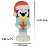 Gemmy 24 inch Lighted Blow Mold Bluey Outdoor Christmas Decoration