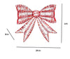 Home Accents Holiday 4 ft. Sparkle Red LED Metallic Bow Holiday Yard Decoration
