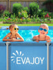 Evajoy 85in x 23in x 59in Metal Frame Rectangular Swimming Pool Set