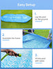 Evajoy 85in x 23in x 59in Metal Frame Rectangular Swimming Pool Set