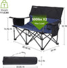 Aohanoi Oversize Loveseat Camping Chair Navy Blue