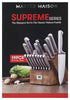 Supreme Series 19-pc High Carbon Stainless Steel Knife Set in Wood Block