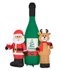 Home Accents Holiday 8FT Wine Lovers Scene Christmas Inflatable