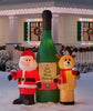 Home Accents Holiday 8FT Wine Lovers Scene Christmas Inflatable