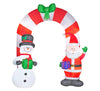 Home Accents Holiday 9FT Santa and Snowman Archway Christmas Inflatable