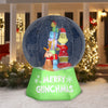6-Foot Animated Holiday Grinch and Max with Gifts Inflatable Snowglobe