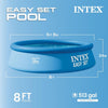 Intex 8ft X 24in Easy Set Above Ground Swimming Pool ONLY (NO Pump) Blue