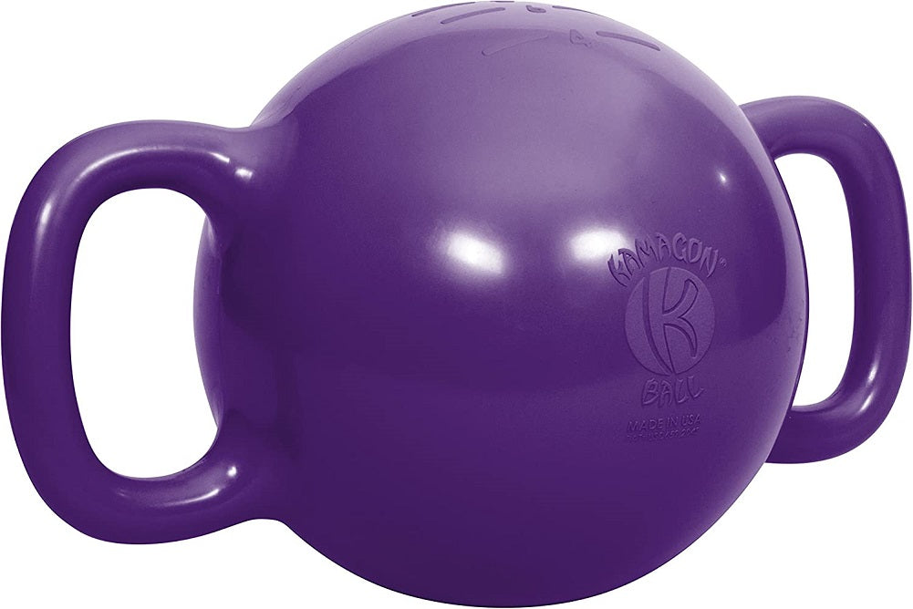 Kamagon Exercise Ball, Purple 9-Inch with workout DVD