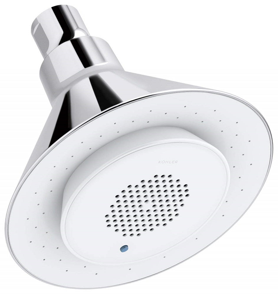 Kohler Moxie Single-Function Showerhead with Wireless Speaker Polished Chrome