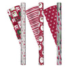 Kirkland 3 Roll Christmas Gift Wrap 270 sq ft Greetings/Santa Face/Tree