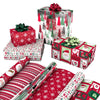 Kirkland 3 Roll Christmas Gift Wrap 270 sq ft Greetings/Santa Face/Tree