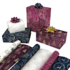 Kirkland 3 Roll Christmas Gift Wrap 270 sq ft Purple Pebble/White Flower/Indigo