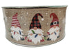 3-Pack Kirkland Signature Holiday Gnome Burlap Ribbon Wire Edged 50 Yards x 2.5 inches