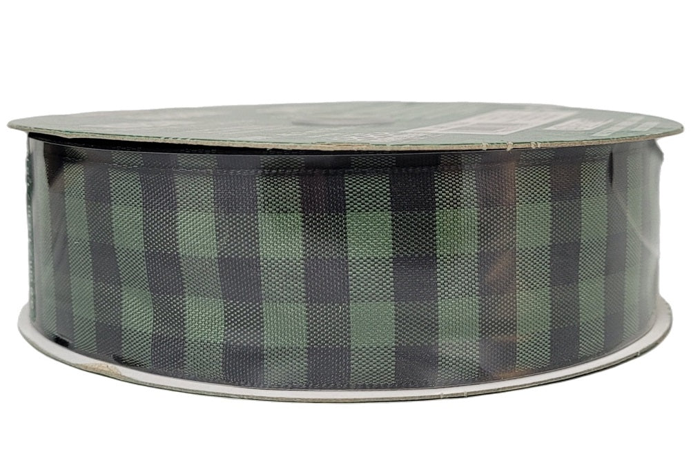 thumbnail image 2 of Ships Free Over 35 In US - Plaid Check Wired Edge Ribbon, 10 Yards 2 of 11