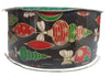 Wire Edged Black Ornament Ribbon 50 yard x 2.5 inch