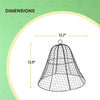 Homarden Garden Cloche Bell Screen Shape Plant Protectors from Animals 14in X 16in