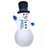 Gemmy 9-FT Giant-Sized LED Snowman in Top Hat & Blue Scarf Christmas Inflatable