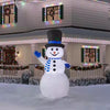 Gemmy 9-FT Giant-Sized LED Snowman in Top Hat & Blue Scarf Christmas Inflatable