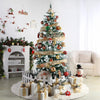 Mupera 5FT Snow Flocked Slim Artificial Christmas Tree with Metal Stand