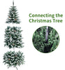 Mupera 5FT Snow Flocked Slim Artificial Christmas Tree with Metal Stand