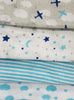 Nuby 4-Pack Receiving Blankets Gift Set, Airplane Theme