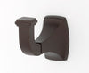 AlnoA6580CHBRZ Cube Robe Hook solid brass Chocolate Bronze finish