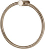 Alno A7040-SN Spa 1 Modern Towel Rings, Satin Nickel, 6"