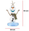 Disney 4-Foot Animated LED Holiday Olaf Wearing a Holiday Scarf