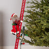 Mr. Christmas 43" Black Animatronic Super Climbing Santa Holiday Decoration