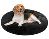 30 inch Round Calming Pet Bed for Large Dogs & Cat Under 42lbs Black