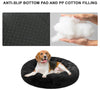 30 inch Round Calming Pet Bed for Large Dogs & Cat Under 42lbs Black