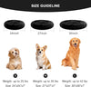 30 inch Round Calming Pet Bed for Large Dogs & Cat Under 42lbs Black