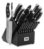 Supreme Series 19-Piece High Carbon Stainless Steel Knife Set in Black Block