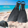 Bimini H2O Gear Alcyon Snorkeling Fins Fully Adjustable fits 9 and half to 14