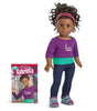 American Girl Gabriela Mc Bride Doll Sparkly Sequins Outfit and Book