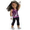 American Girl Gabriela Mc Bride Doll Sparkly Sequins Outfit and Book