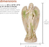 Alpine Corporation QFC105-201 Old World Angel Statue with Mossy Finish