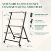 4-Tier Steel Vertical Raised Garden Bed Black