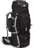 High Sierra Appalachian Top Load Internal Frame Hiking Pack, Black/Black/Silver, 75-Liter