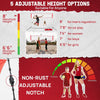 Freestanding 12-Foot Volleyball Net with 5 Adjustable Heights