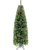 MuRealy 5FT Pencil Slim Artificial Christmas Tree with Pinecones and Metal Stand