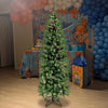 Mupera 5FT Pre-Decorated Slim Artificial Christmas Tree with Metal Stand