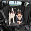 BearCover Heavy Duty Leatherette Back Seat Cover and Extender for Dogs BLACK