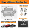 BearCover Heavy Duty Leatherette Back Seat Cover and Extender for Dogs BLACK
