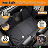 BearCover Heavy Duty Leatherette Back Seat Cover and Extender for Dogs BLACK